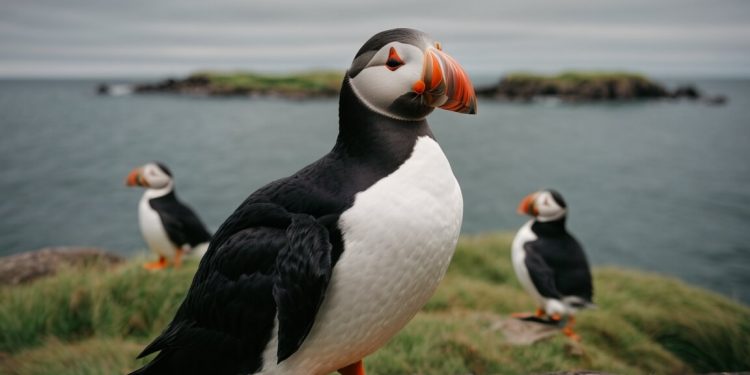 appearance of puffins